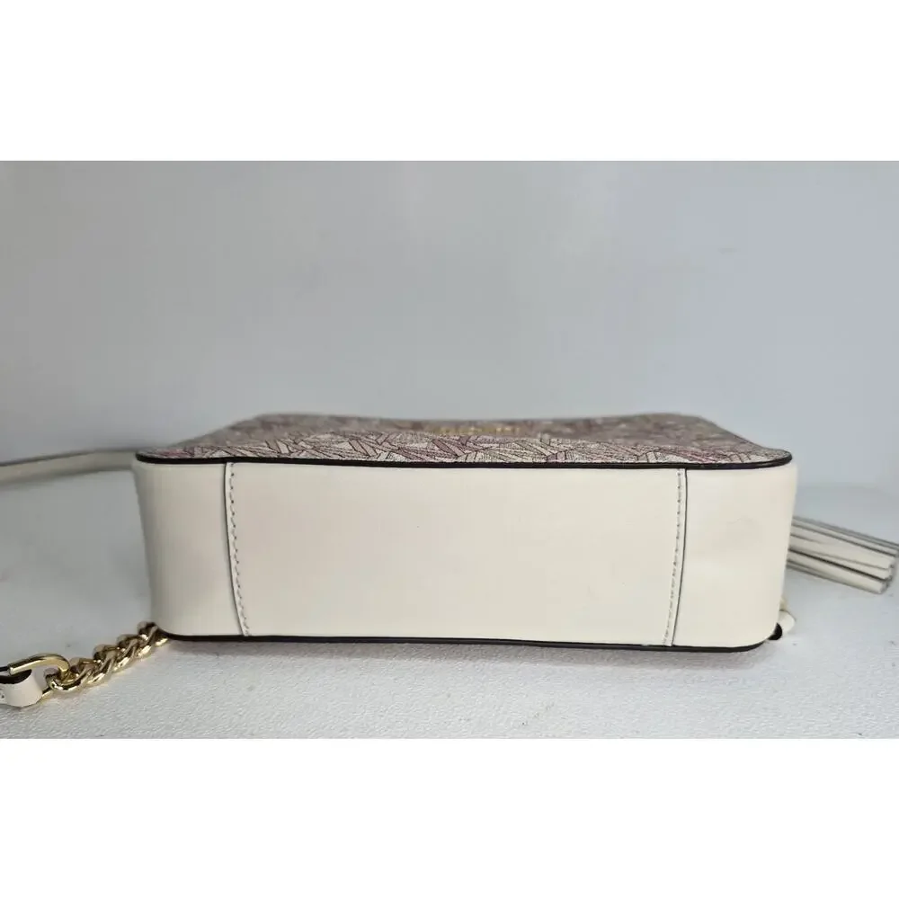 Michael Kors Jet Set Medium Logo Smokey Rose Multi Camera Crossbody Bag - New